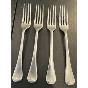 Firth Staybrite Hutton Sheffield Stainless Salad Forks Fork England Set Of 4
